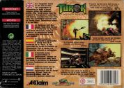 Scan de la face arrière de la boite de Turok: Dinosaur Hunter