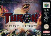 Scan of front side of box of Turok: Rage Wars