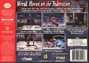 Scan of back side of box of WWF No Mercy