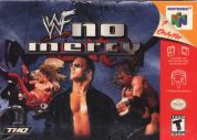 Scan of front side of box of WWF No Mercy