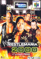 Scan of front side of box of WWF Wrestlemania 2000