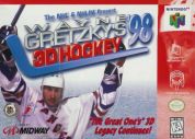 Scan of front side of box of Wayne Gretzky's 3D Hockey '98