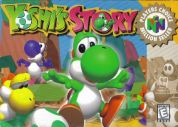 Scan of front side of box of Yoshi's Story