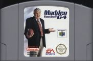 Scan of cartridge of Madden Football 64