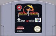 Scan of cartridge of Mortal Kombat 4