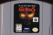 Scan of cartridge of Nightmare Creatures