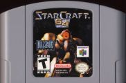 Scan of cartridge of Starcraft 64