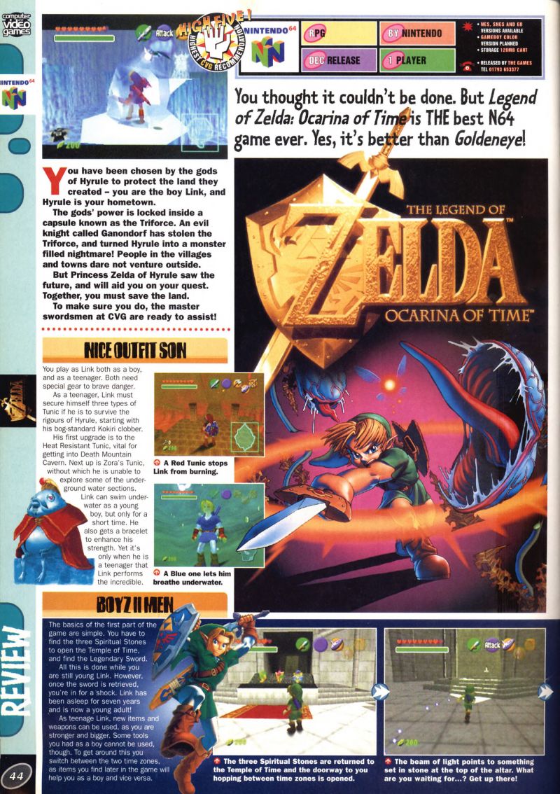 The Legend of Zelda: Ocarina of Time (N64 Review) - The Masterpiece of the  90's - JUICY GAME REVIEWS