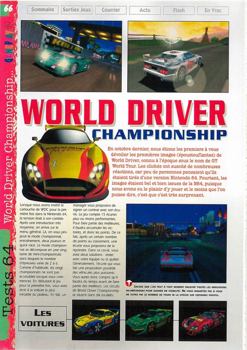 Scan of the review of World Driver Championship published
