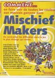 Scan of the walkthrough of Mischief Makers published in the magazine X64 04 - Bonus 32 pages of unseen walkthroughs, page 1