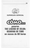 Bonus The Legend of Zelda: Ocarina of Time : Special Superguide: The best guide for the best game! scan, page 3