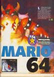 Scan of the review of Super Mario 64 published in the magazine X64 01, page 2