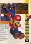 Scan du test de Super Mario 64 paru dans le magazine X64 01, page 14