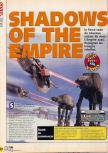 Scan of the review of Star Wars: Shadows Of The Empire published in the magazine X64 01, page 1