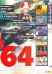 Scan of the review of Mario Kart 64 published in the magazine X64 01, page 2
