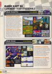 Scan of the review of Mario Kart 64 published in the magazine X64 01, page 3