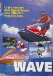 Scan of the review of Wave Race 64 published in the magazine X64 01, page 1