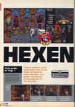 Scan of the review of Hexen published in the magazine X64 01, page 1