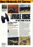 Scan of the review of Star Wars: Rogue Squadron published in the magazine Arcade 04, page 1