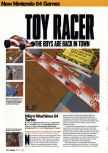 Scan of the review of Micro Machines 64 Turbo published in the magazine Arcade 04, page 1
