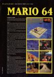 Scan of the walkthrough of Super Mario 64 published in the magazine Hyper 43, page 1