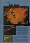 Scan of the review of Blast Corps published in the magazine Hyper 46, page 1