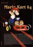 Scan of the walkthrough of Mario Kart 64 published in the magazine Hyper 46, page 1