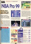 Scan du test de NBA Pro 99 paru dans le magazine Player One 098, page 1