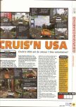 Scan of the review of Cruis'n USA published in the magazine X64 05, page 1