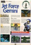 Scan of the review of Jet Force Gemini published in the magazine Player One 102, page 1