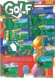 Scan of the review of Mario Golf published in the magazine Le Magazine Officiel Nintendo 18, page 2