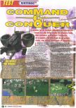 Scan du test de Command & Conquer paru dans le magazine Le Magazine Officiel Nintendo 18, page 1
