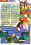 Scan of the review of Rayman 2: The Great Escape published in the magazine Le Magazine Officiel Nintendo 20, page 1
