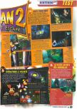 Scan of the review of Rayman 2: The Great Escape published in the magazine Le Magazine Officiel Nintendo 20, page 2