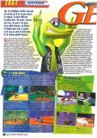 Scan of the review of Gex 3: Deep Cover Gecko published in the magazine Le Magazine Officiel Nintendo 20, page 1
