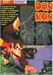 Scan of the review of Donkey Kong 64 published in the magazine Le Magazine Officiel Nintendo 21, page 1