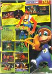 Scan du test de Donkey Kong 64 paru dans le magazine Le Magazine Officiel Nintendo 21, page 4