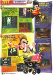 Scan du test de Earthworm Jim 3D paru dans le magazine Le Magazine Officiel Nintendo 21, page 3