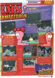 Scan of the review of Worms Armageddon published in the magazine Le Magazine Officiel Nintendo 21, page 2