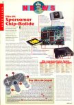 Scan of the article Nintendo 64: Sparsamer Chip-Bolide published in the magazine Man!ac 24, page 1