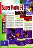 Scan of the preview of Super Mario 64 published in the magazine Man!ac 28, page 10