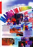 Scan de la preview de Super Mario 64 paru dans le magazine Man!ac 32, page 1