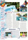 Scan of the review of Wave Race 64 published in the magazine Man!ac 38, page 1