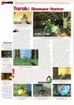 Scan of the review of Turok: Dinosaur Hunter published in the magazine Man!ac 41, page 1