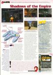 Scan of the review of Star Wars: Shadows Of The Empire published in the magazine Man!ac 42, page 1