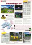 Scan of the review of Pilotwings 64 published in the magazine Man!ac 42, page 1