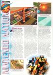 Scan of the review of Blast Corps published in the magazine Man!ac 44, page 1