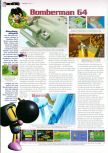 Scan of the review of Bomberman 64 published in the magazine Man!ac 50, page 1