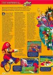 Scan of the review of Mario Tennis published in the magazine Consoles + 105, page 1