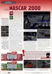 Scan of the review of NASCAR 2000 published in the magazine Man!ac 75, page 1